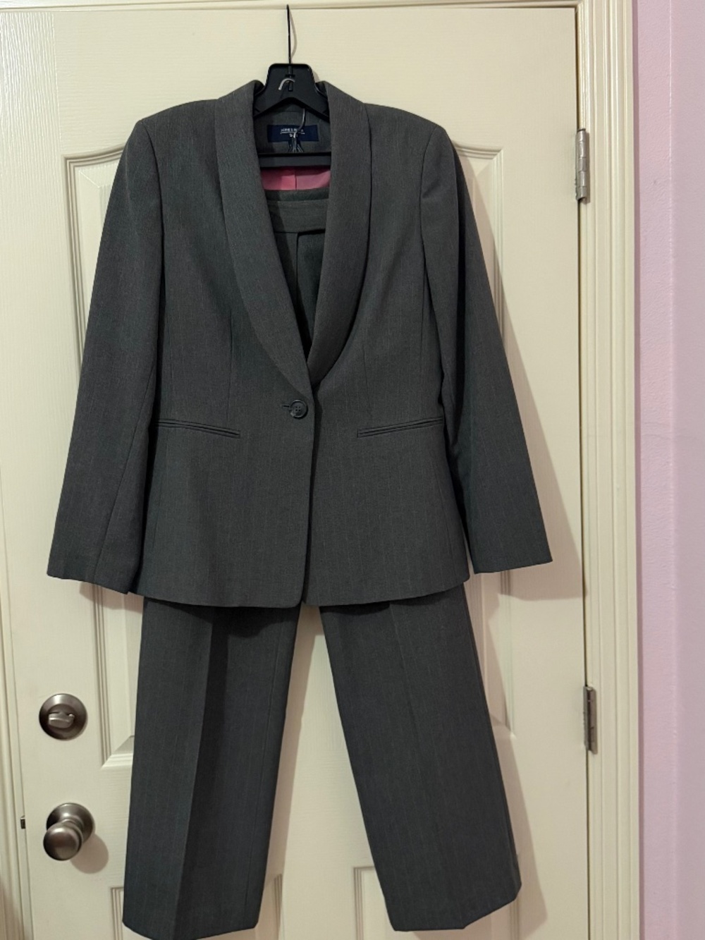 JONES WEAR LINED SUIT Dark Gray Size 6